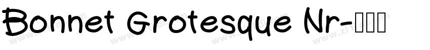 Bonnet Grotesque Nr字体转换